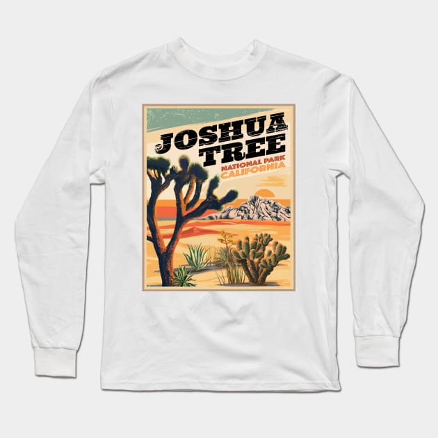 Joshua Tree National Park Outdoor Vintage Long Sleeve T-Shirt by MarkusShirts